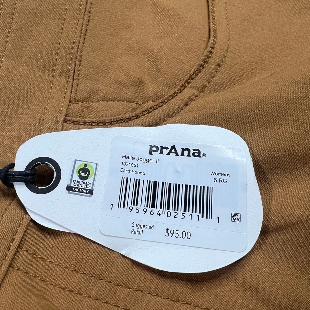 NWT prAna Women's 6 Halle Jogger II Earthbound Brown Cargo Hiking Pants 1971051 - Picture 13 of 14